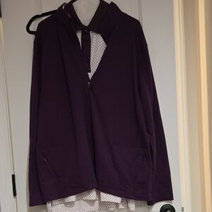 Purple Jacket With Matching Golf Polo. Never Worn